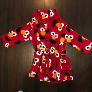 Adorable fleece Elmo Sesame St Robe 2t